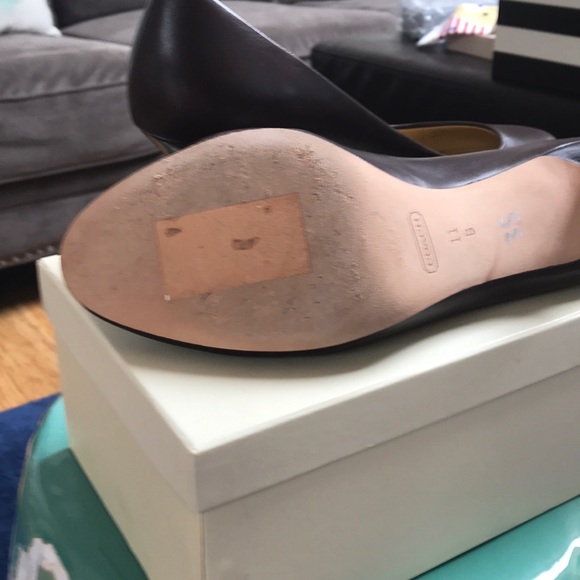 Beautiful Brown Coach Heels! Like new! IOB! - Picture 5 of 6